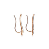 14k Pink Gold Comets Earcuffs