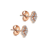 14k Pink Gold Lusso Diamond Stud