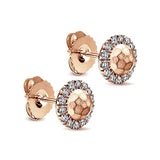 14k Pink Gold Souviens Stud