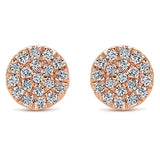 14k Pink Gold Silk Stud