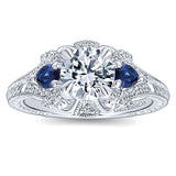 14k White Gold Empire Semi-Mount Engagement Ring