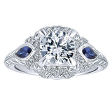 Copy of 14k White Gold Empire Semi-Mount Engagement Ring