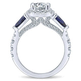 14k White Gold Entwined Semi-Mount Engagement Ring