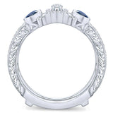 14k White Gold Victorian Jacket Anniversary Band