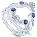 14k White Gold Victorian Jacket Anniversary Band