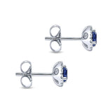 14k White Gold Lusso Color Stud