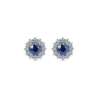 14k White Gold Lusso Color Stud