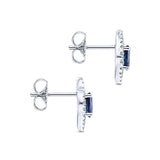 14k White Gold Lusso Color Stud