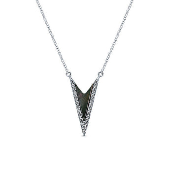 14k White Gold Kaslique Fashion Necklace