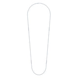14k White Gold Endless Diamonds Diamond By The Yard Necklace
