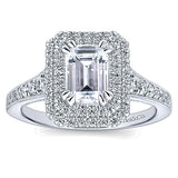 14k White Gold Entwined Semi-Mount Engagement Ring