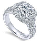14k White Gold Entwined Semi-Mount Engagement Ring