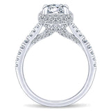 14k White Gold Entwined Semi-Mount Engagement Ring