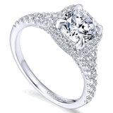 14k White Gold Entwined Semi-Mount Engagement Ring