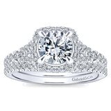 14k White Gold Entwined Semi-Mount Engagement Ring