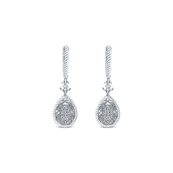 14k White Gold Flirtation Drop