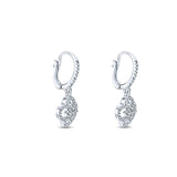 14k White Gold Lusso Diamond Drop