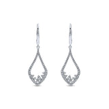 14k White Gold Lusso Diamond Drop