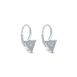 14k White Gold Kaslique Drop Earrings