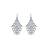 14k White Gold Art Moderne Drop