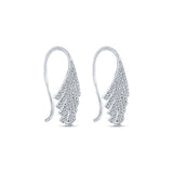 14k White Gold Art Moderne Drop