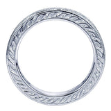 14k White Gold Contemporary Eternity Band Anniversary Band
