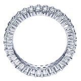 14k White Gold Contemporary Eternity Band Anniversary Band