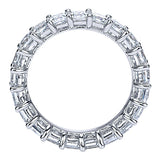 14k White Gold Contemporary Eternity Band Anniversary Band
