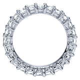 14k White Gold Contemporary Eternity Band Anniversary Band