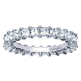 14k White Gold Contemporary Eternity Band Anniversary Band