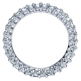 14k White Gold Contemporary Eternity Band Anniversary Band