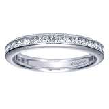 14k White Gold Contemporary Eternity Band Anniversary Band