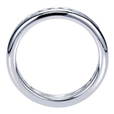 14k White Gold Contemporary Eternity Band Anniversary Band