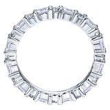 14k White Gold Contemporary Eternity Band Anniversary Band