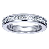 14k White Gold Contemporary Eternity Band Anniversary Band