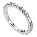 14k White Gold Victorian Eternity Band Anniversary Band