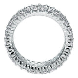 14k White Gold Contemporary Eternity Band Anniversary Band