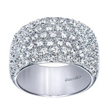 14k White Gold Contemporary Fancy Anniversary Band