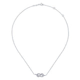 14k White Gold Eternal Love Fashion Necklace