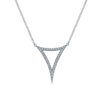 14k White Gold Kaslique Fashion Necklace