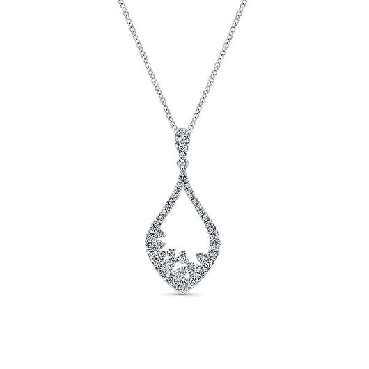 14k White Gold Lusso Diamond Fashion Necklace