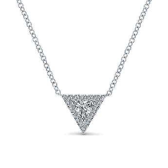 14k White Gold Kaslique Fashion Necklace