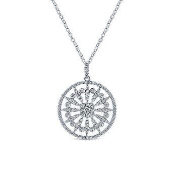 14k White Gold Lusso Diamond Fashion Necklace
