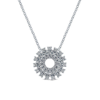 14k White Gold Lusso Diamond Fashion Necklace