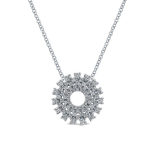 14k White Gold Lusso Diamond Fashion Necklace