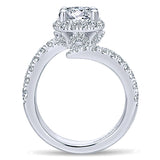 14k White Gold Nova Semi-Mount Engagement Ring