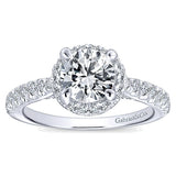 14k White Gold Entwined Semi-Mount Engagement Ring