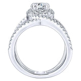 14k White Gold Nova Semi-Mount Engagement Ring