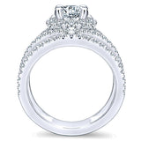 14k White Gold Nova Semi-Mount Engagement Ring