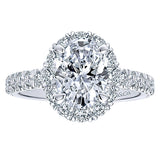 14k White Gold Contemporary Semi-Mount Engagement Ring